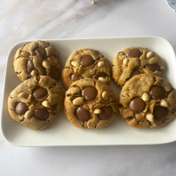 Cookies cacahuètes & chocolat au lait